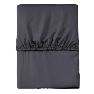 Prześcieradło z gumką 90x200 mikrofibra satynowa grafitowe