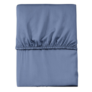 Prześcieradło z gumką 90x200 mikrofibra satynowa niebieskie