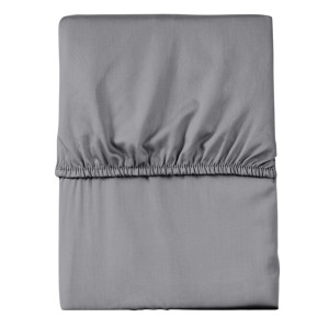 Prześcieradło z gumką 90x200 mikrofibra satynowa szare