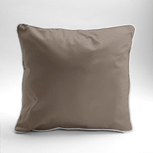 Poszewka 40x40 Pure Makosatyna z Bizą Taupe