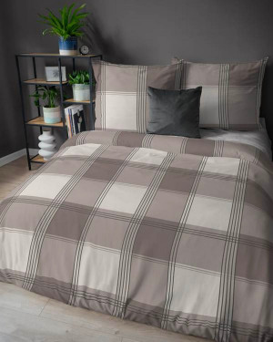 Pościel flanelowa 200x220 Klasyczna Krata 5627A