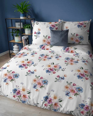 Pościel flanelowa 200x220 Wiosenne Bukiety 5629A