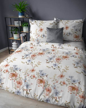 Pościel flanelowa 200x220 Kwiatowa Harmonia 5635A