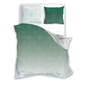 Pościel satynowa bawełna 160x200 Emerald Dream MILAGRO VERDE 023