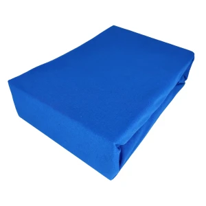 Prześcieradło jersey z gumką 160x200 chabrowy