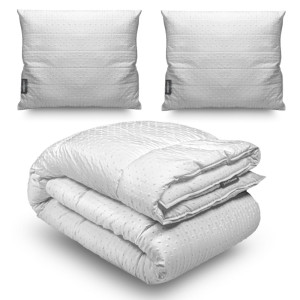 Kołdra 200x220 + 2 Poduszki 70x80 Bubbles – Komplet Całoroczny Antyalergiczny