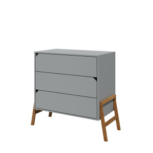 Bellamy Lotta Gray Komoda 3-szufladowa szary