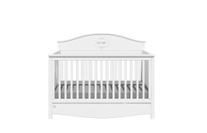 Bellamy Good Night Łóżeczko-tapczanik 140x70 z szufladą i barierką snow bliss
