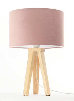 Lampka nocna Jasmine velvet różowa