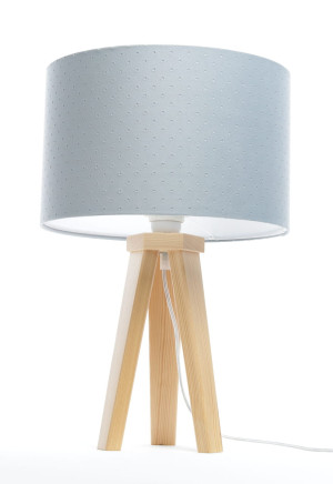 Lampka nocna Jasmine błękitna kropeczki