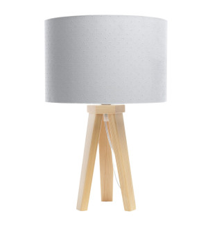 Lampka nocna Jasmine szara kropeczki