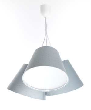 Wisząca lampa Jasmine 3 błękitna