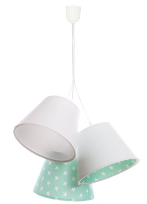 Wisząca lampa Coco gwiazdki błękitna