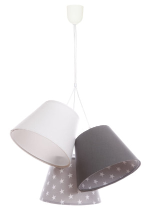 Wisząca lampa Coco gwiazdki szara