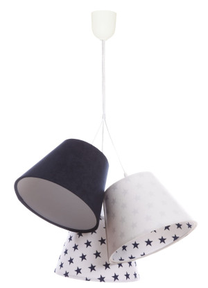 Wisząca lampa Coco gwiazdki granatowa