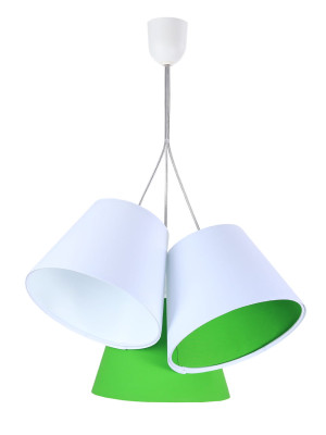 Wisząca lampa Coco potrójna zielona