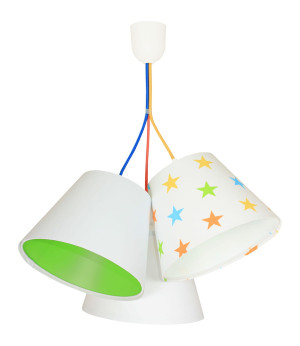 Wisząca lampa Coco gwiazdki zielona