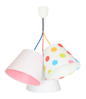 Wisząca lampa różowa Coco
