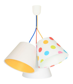 Wisząca lampa Coco kropeczki kolorowa