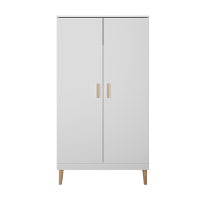 Biała szafa dwudrzwiowa Magnetic