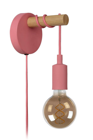 Lampa ścienna Pola różowa