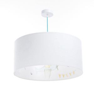 Lampa wisząca dla dzieci Latające marzenia tkanina welurowa