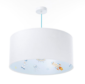 Lampa wisząca dla dzieci Kosmos tkanina welurowa