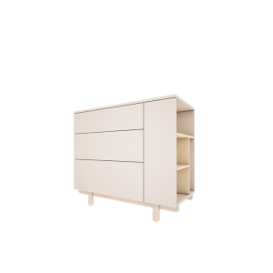 Wood Luck Komoda z regałem Basic Kaszmir