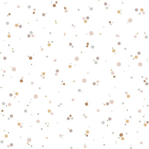 Tapeta Simple Dots Cinnamon Powder Pink