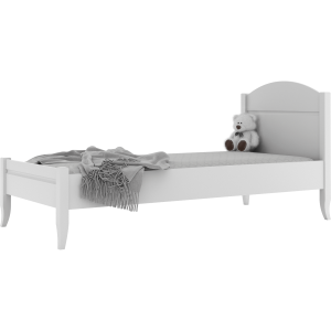 Szare eleganckie łóżko dziecięce 90x200
