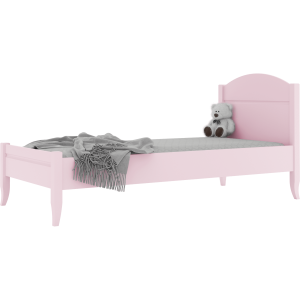 Różowe eleganckie łóżko dziecięce 90x200