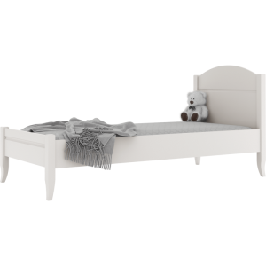 Eleganckie łóżko dziecięce 90x200 w kolorze kości słoniowej