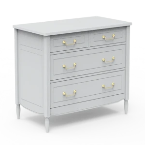 Komoda z 4 szufladami Lune Lafayette jasnoszara