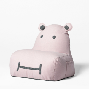 Pufa siedzisko Hippo Soft - Różowa
