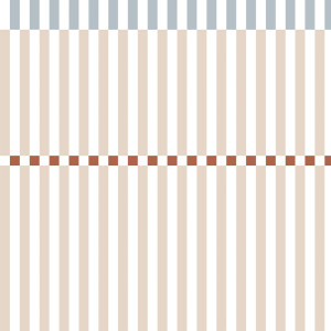 Tapeta Stripes Nostalgia Beżowa Niebieska