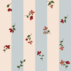 Tapeta Paris Flowers Stripes