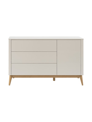 Pinio Seth Komoda 3-szuflady + 1-drzwi szampański