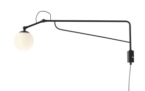 KINKIET SOHO GLASS DUŻY BLACK