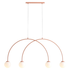 LAMPA WISZĄCA UNA 4 CORAL S