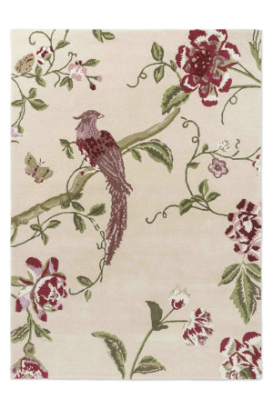 Dywan dziecięcy Laura Ashley Summer Palace Cranberry/Grape - motyw roślinny