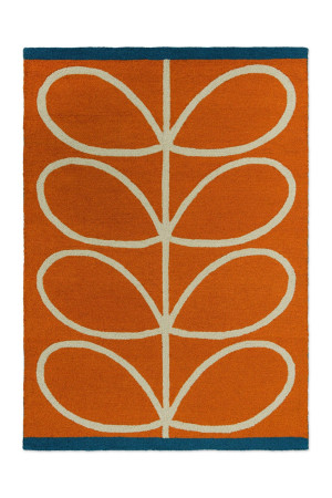 Zewnętrzny dywan w liście Orla Kiely Linear Stem Orange