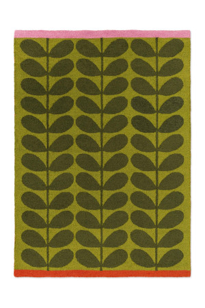 Zielony dywan w liście Orla Kiely Solid Stem Seagrass
