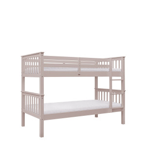 Łóżko piętrowe 90 cm Szczeblinka Duo pastelowy różowy