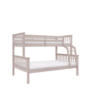 Łóżko piętrowe Szczeblinka 120 cm Collet Trio pastelowy różowy
