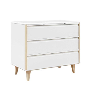 Wysoka komoda 3S Loopi fronty MDF biała