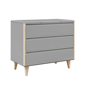 Wysoka komoda 3S Loopi fronty MDF szara