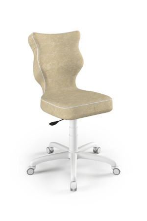 Ergonomiczne krzesło biurkowe dla dzieci Petit beżowe Entelo