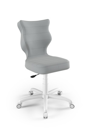 Entelo Ergonomiczne krzesło biurkowe dla dzieci Petit szary Velvet