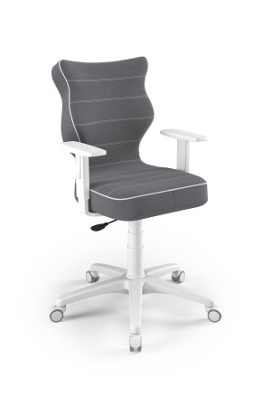 Entelo Ergonomiczne krzesło biurkowe dla dzieci Duo ciemno szare