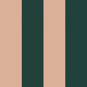 Tapeta Wide Stripes Royal Green and Pink Zielona Różowa